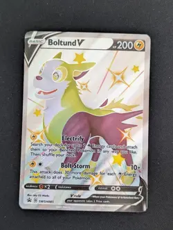Boltund V SWSH085 Holo Black Star Promo Pokemon TCG Shiny - Image 1