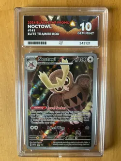 Pokemon TCG Noctowl Black Star Promo SVP 141 Stellar Crown Single Card Ace 10 - Image 1