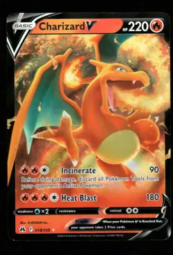 Pokemon Charizard V SWSH: Crown Zenith #018/159 NM - Image 1