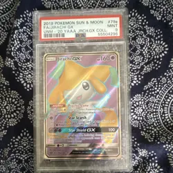 Pokemon Jirachi GX 079A/236 Alternate Art Full Art Holo Promo PSA 9 - Image 1