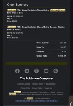 !!PRESALE!! Pokemon Chaos Rising Pokemon Center ETB SEALED CONFIRMED PREORDER! - Image 2