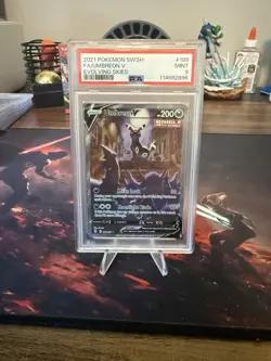 Pokemon Evolving Skies Umbreon V 189/203 Alternative Art Alt Holo Foil PSA 9 - Image 1