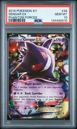 2014 POKEMON JAPANESE XY PHANTOM GATE 1ST EDITION #033 GENGAR EX PSA 10 - Image 1