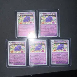 Pokemon TCG Scarlet & Violet 151 Gengar Reverse Holo #094 lot of 5 - Image 1