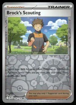 Brock's Scouting 146/159 Uncommon Journey Together Pokemon Reverse Holo NM/M - Image 1