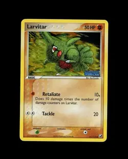 2005 Pokemon UNSEEN FORCES LARVITAR HOLO 61/115 NM - LP! - Image 1