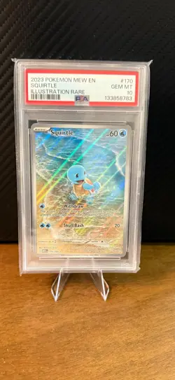 Squirtle 170/165 Sv: Scarlet & Violet 151 Holo PSA 10 Graded Pokemon - Image 1