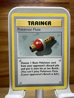 Pokemon TCG Pokemon Flute Base Set 86/102 Regular Shadowless Uncommon - Image 1