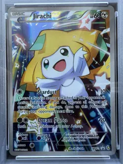 2017 Pokemon Black Star Jirachi Full Art XY67a XY Promos NM-MT PSA 8 - Image 2