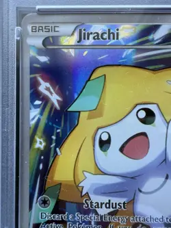 2017 Pokemon Black Star Jirachi Full Art XY67a XY Promos NM-MT PSA 8 - Image 3