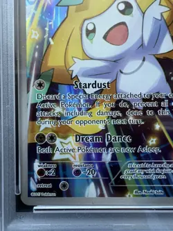 2017 Pokemon Black Star Jirachi Full Art XY67a XY Promos NM-MT PSA 8 - Image 5