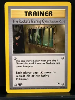 Wizards of the Coast Pokemon The Rocket's Training Gym 1st Ed Rare 104/132 - Image 1