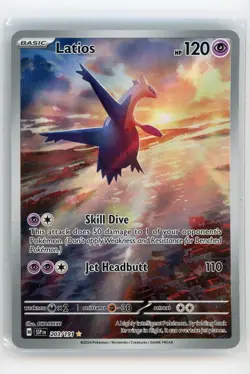 2024 Pokemon Latios 203/191 Illustration Rare Full Art S&V Surging Sparks NM - Image 1