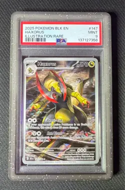 Pokemon Haxorus 147 Black Bolt PSA 9 MINT - Image 1