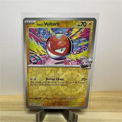 Pokemon Iono's Voltorb 047/159 SV09 Reverse Holo Basic 70 HP Common Voltaic Cha… - Image 1