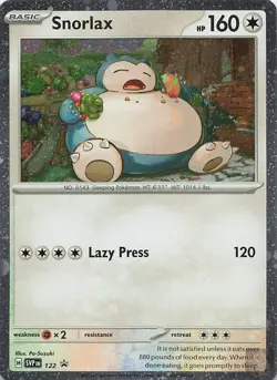 Snorlax 122 (Cosmos) Scarlet & Violet Promo Pokemon Lightly Played - Image 1