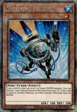 Fishborg Blaster - Platinum Secret Rare 1st Edition RA03-EN225 - NM - YuGiOh - Image 1