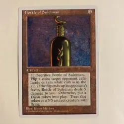 MTG Bottle of Suleiman 4th Edition Holo Rare English Single - Image 1