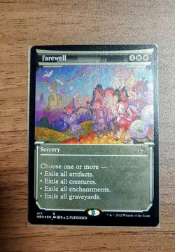 MTG Farewell Etched Foil Kamigawa NEO English NM Playset - Image 1