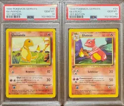 SEQUENTIAL PSA 10 GLUMANDA 46 GLUTEXO 24 1ST EDITION GERMAN BASE SET POKEMON - Image 1