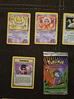Empty Sanrina Wrapper, NM 10 Sabrina Cards 2000 Gym Challenge Pokemon TCG Cards - Image 2