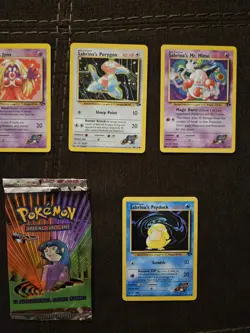 Empty Sanrina Wrapper, NM 10 Sabrina Cards 2000 Gym Challenge Pokemon TCG Cards - Image 3