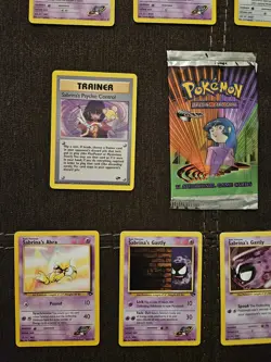 Empty Sanrina Wrapper, NM 10 Sabrina Cards 2000 Gym Challenge Pokemon TCG Cards - Image 4