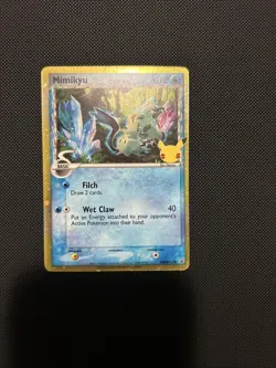 Pokemon TCG Celebrations Mimikyu Delta Species Black Star Promo SWSH136 LP - Image 3