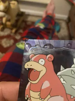 Pokemon Topps #80 Slowbro Holo Foil Blue Logo - Image 3
