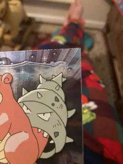 Pokemon Topps #80 Slowbro Holo Foil Blue Logo - Image 4