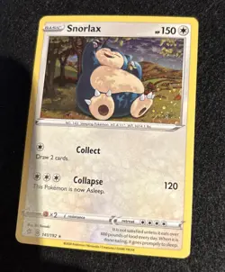 Pokemon TCG Snorlax 140/202 Cosmos Holo Swirl Promo! LP Small Swirl - Image 2