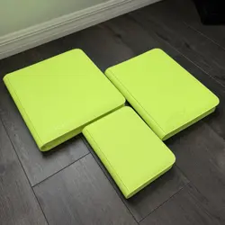 Set Of 3 Unused Vault X Neon Yellow Exo-Tec Zip Limited Edition Binders - Image 2