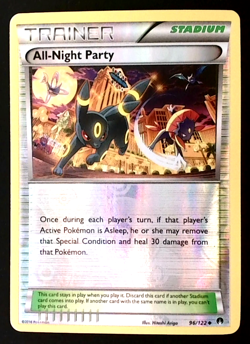 All-Night Party Reverse Holo Pokemon XY BREAKpoint 96/122 Uncommon - Image 1