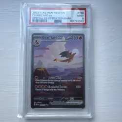 Pokemon TCG Charizard ex 199/165 Scarlet & Violet 151 PSA 9 - Image 1