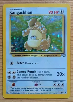 Kangaskhan (5) Holo Rare Holo Jungle 05/64 HP Pokemon TCG - Image 1