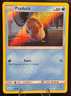 Psyduck 7/18 Holo Detective Pikachu Pokemon 2019 Movie Set - Image 1