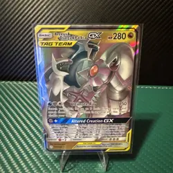 Pokemon Arceus & Dialga & Palkia GX TAG TEAM Ultra Rare SM-Cosmic Eclipse Holo - Image 1