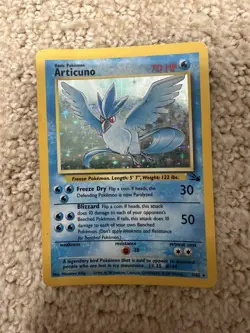 Articuno 02/62 - Fossil Pokemon TCG Unlimited Holo MP - Image 1