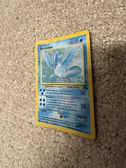 Articuno 02/62 - Fossil Pokemon TCG Unlimited Holo MP - Image 2