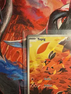 Tepig 096/086 SV: White Flare Illustration Rare Full Art Holo Pokemon TCG - Image 2