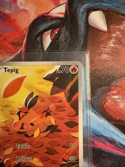 Tepig 096/086 SV: White Flare Illustration Rare Full Art Holo Pokemon TCG - Image 3