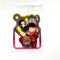 S6281 Nico Robin Luffy Japanese One Piece Gummy Tag Card SEALED 2.5" A22 - Image 1