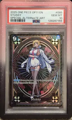 Stussy (SP) OP07-085 A Fist of Divine Speed (OP11) Foil PSA 10 - Image 1