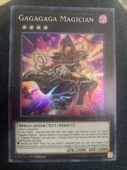 Yugioh Card TCG Gagagaga Magician LED6-EN034 Super Rare 1st Edition Near Mint - Image 1