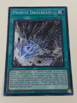 Yugioh - Primite Drillbeam x 3 - 1st Edition Secret Rare NM - Free Holo Card A - Image 2