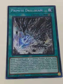 Yugioh - Primite Drillbeam x 3 - 1st Edition Secret Rare NM - Free Holo Card A - Image 4