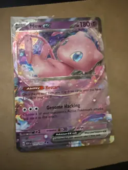 Pokemon TCG Mew EX 151/165 Scarlet & Violet Holo Double Rare Card NM Condition - Image 1