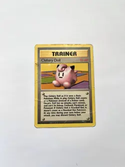 Pokemon TCG Clefairy Doll Trainer Base Set, Card 70/102, Rare - Image 1