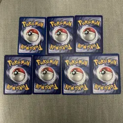 Vintage Pokemon Cards Base Set Lot 7 Cards MP/HP - Image 2