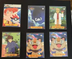 1999 Topps Pokemon TV Animation 6 Card Lot TV 3,6,7,8, 11 - Multiple Holos - Image 1